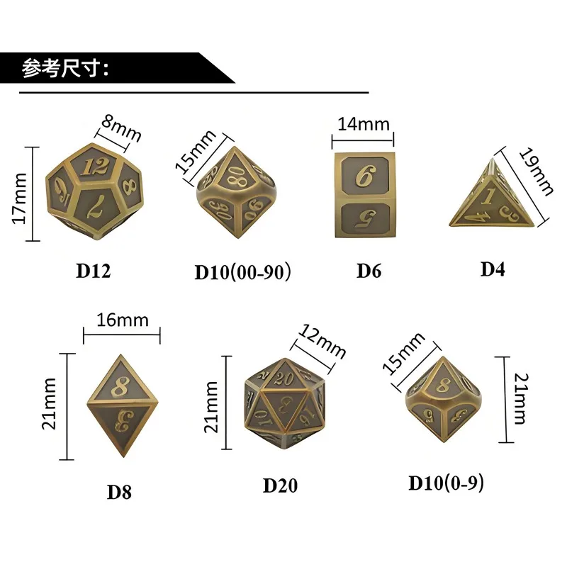 

Poker Series COC Cthulhu Dice Set Polyhedral Resin Dice for DND Role Playing Game Entertainment Classic Team Game