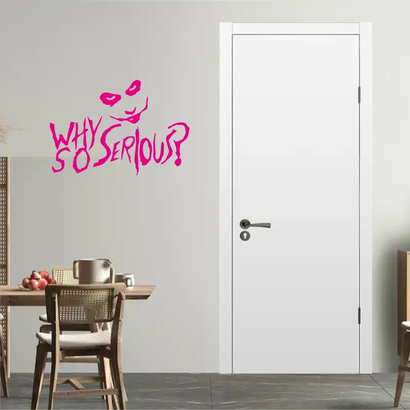 Removable Phrase Joker Sticker Vinyl Wallpaper For Kids Room Decor Poster Serious Clown Quote Wall Stickers #529