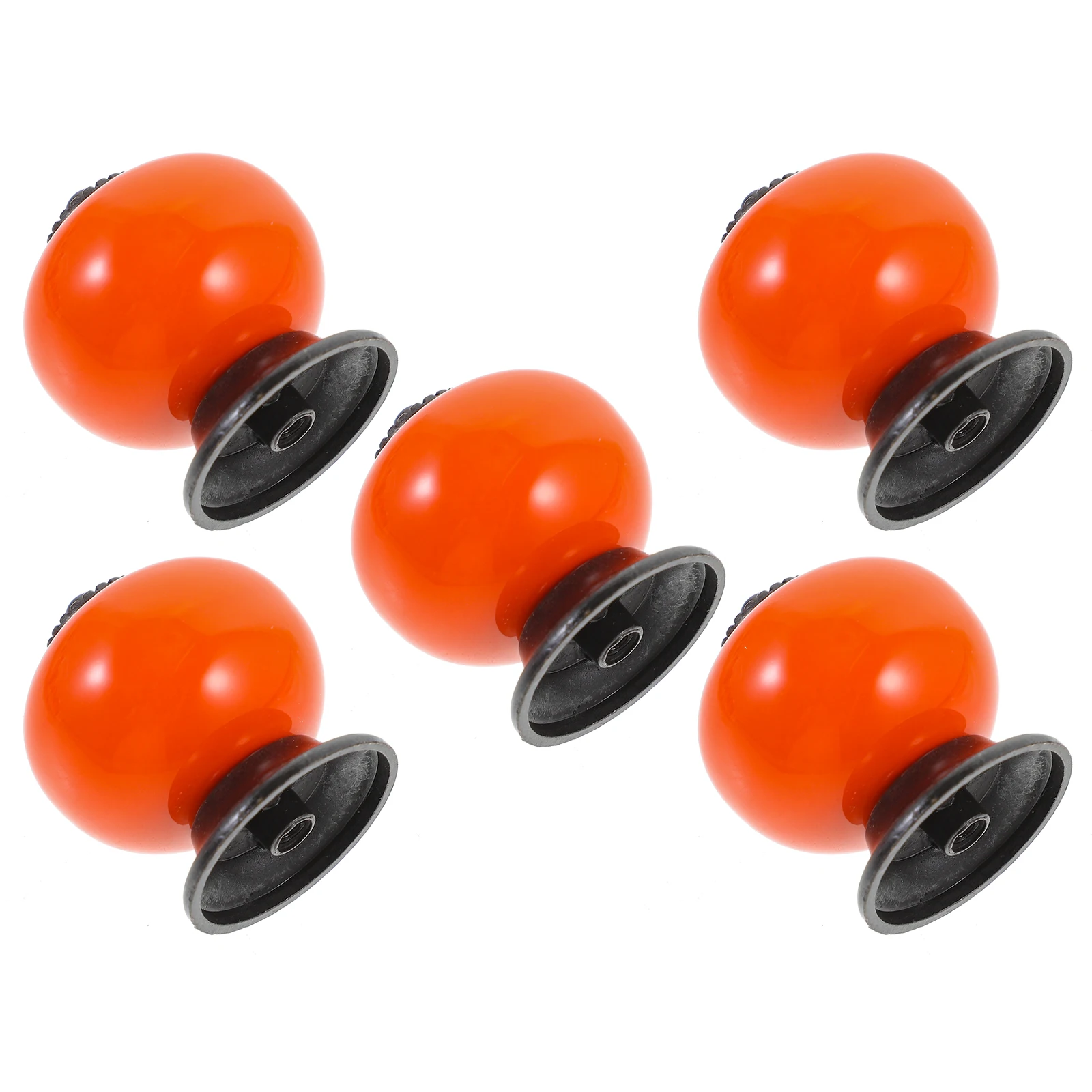 

5 Pcs H les Round Door Knobs Pull 38x38mm ange Cupboard Ceramic Cupboard Knobs Drawer Wardrobe Kitchen Decorative