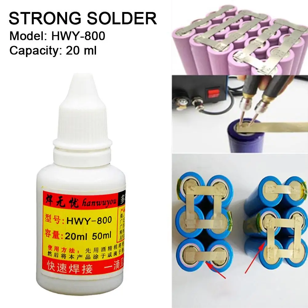 20ml Stainless Steel Flux Soldering Paste, Liquid Welding Tool For Stainless Steel And Nickel Welding, Hwy800 Model W9v6