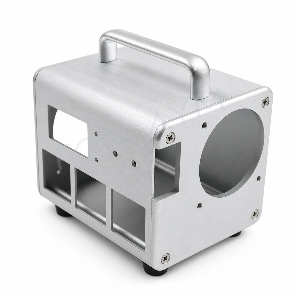 110x110x135mm FOSI AYM  Full Aluminum DC AC Power Supply Chassis Lithium Battery DIY Audio Amplifier Case Box