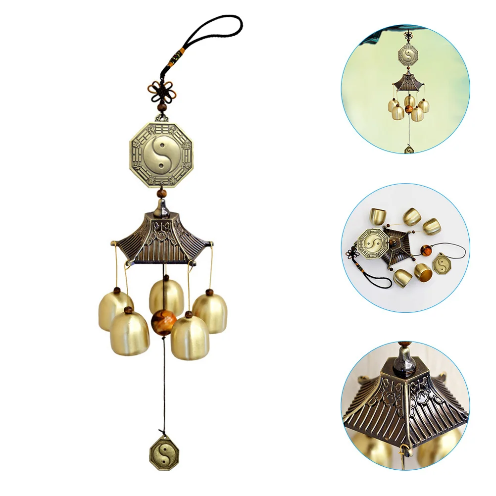 

Copper Wind Chimes Bell Hanging Decor for Garden Home Office Outdoor Unique Blessing Bell Wind Chimes Ring Chime