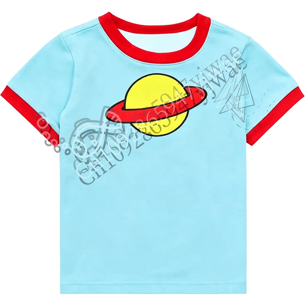 Chuckie Finster Same Casual T-Shirt O-Ausschnitt Bedrucktes Kurzarm-Cosplay-Kostüm Modisches Party-Top Sommer T-Shirt für Männer und Frauen – Detail 4