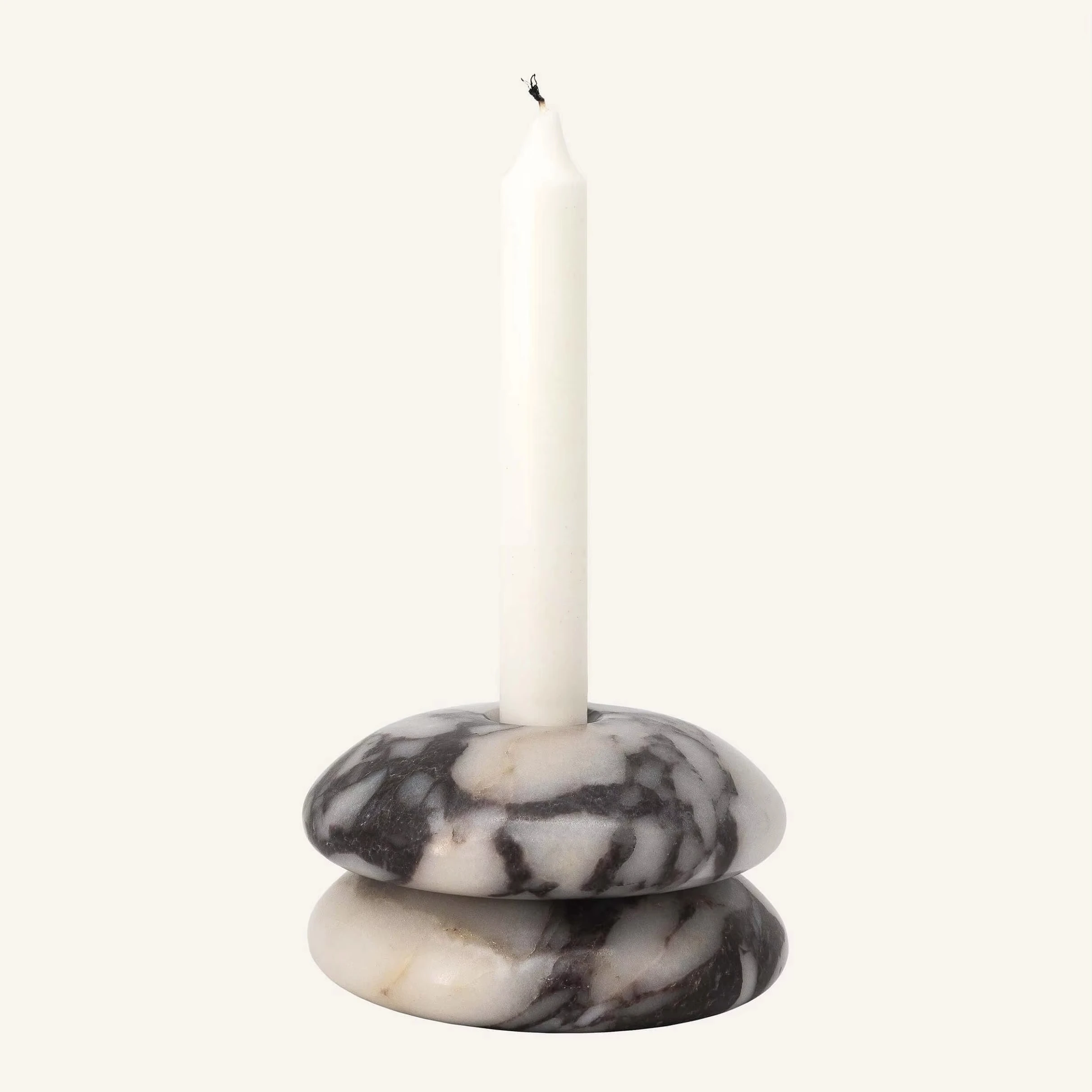 1PC Multi Functional Natural Stone Marble Decoration Calacatta Viola Candlestick Incense Candle Holder Home Gifts