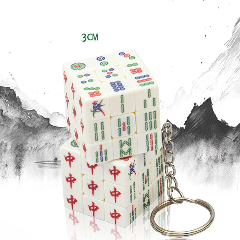 ลูกบาศก์มหัศจรรย์ 3x3 รุ่นมืออาชีพ หมุนได้เร็ว รูปทรงไพ่นกกระจอก ขนาดเล็ก ปริศนาหมากรุกไพ่นกกระจอก ลูกบาศก์มหัศจรรย์ดิจิทัล ของเล่นคลายเครียด