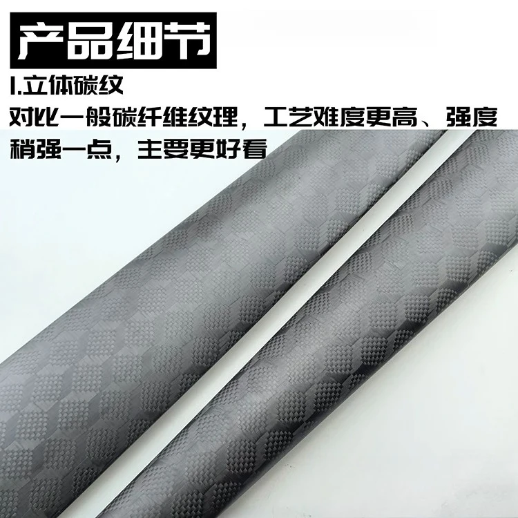 High-Quality Greenland Paddle - Lightweight with Three-Dimensional Carbon Pattern for Kayak and Sea Kayak