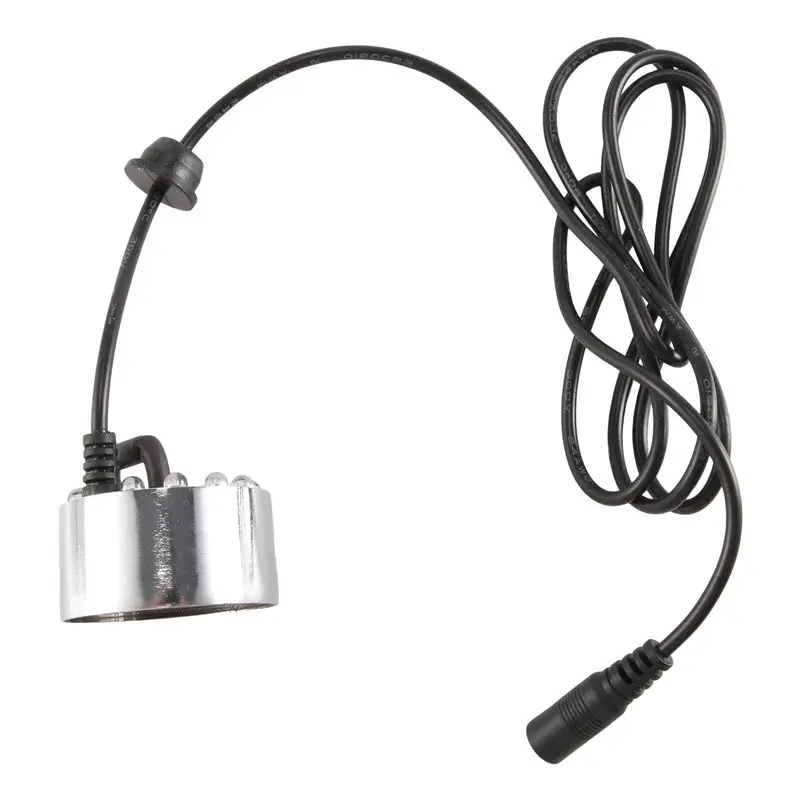 【HOT N07R】  Mist Maker, 12 LED Mister Fogger Water Fountain Pond Fog Machine Atomizer Air Humidifier for Halloween, Christmas