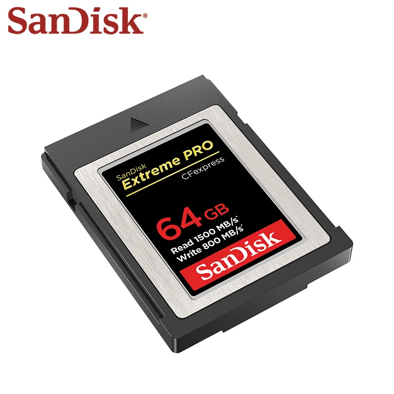 Original Sandisk CFexpress Type B Card 64GB Read Speed Up To 1500MB/s 4K VIDEO Extreme PRO CFE Type B Memory Card For Camera