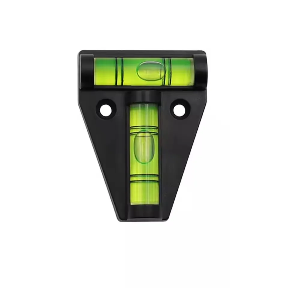 Wasserwaage vom Typ T, Kunststoff, Messung, vertikaler und horizontaler Einstellbereich, Dreiecks-Wasserwaage, Messset für Wohnwagen, Wohnmobil – Detail 8