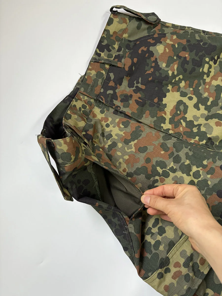 Deutschland Camouflage Dschungel Trainingsuniform ACU Feldanzug Flecktarn Dschungel Spot Set für Männer, Feldtraining Anzug Kampf ACU Set – Detail 10