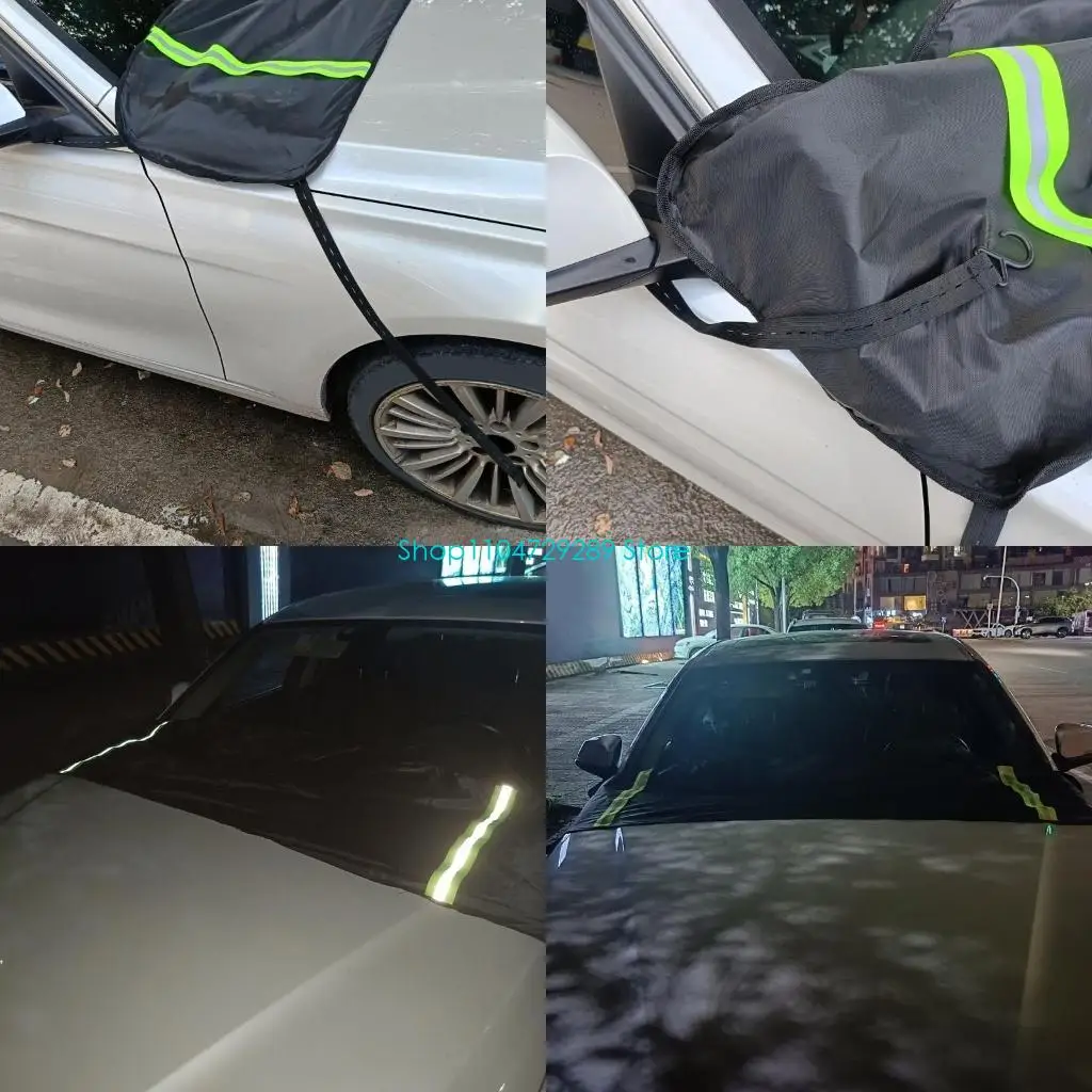 D8KE Car Reversible Windscreen Cover Windshield Waterproof Snow IceFrost Sun Shade
