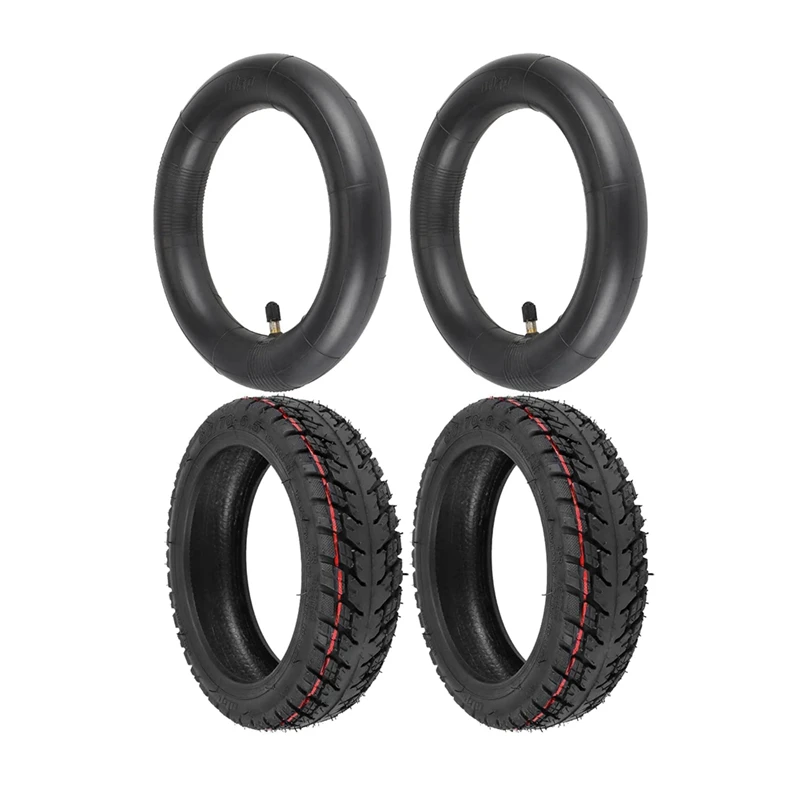 

60/70-6.5 Scooter Tires With Inner Tube Pneumatic 10 Inch Tire Replacement Straight Vavle For Ninebot Max G30 G30D G30LP