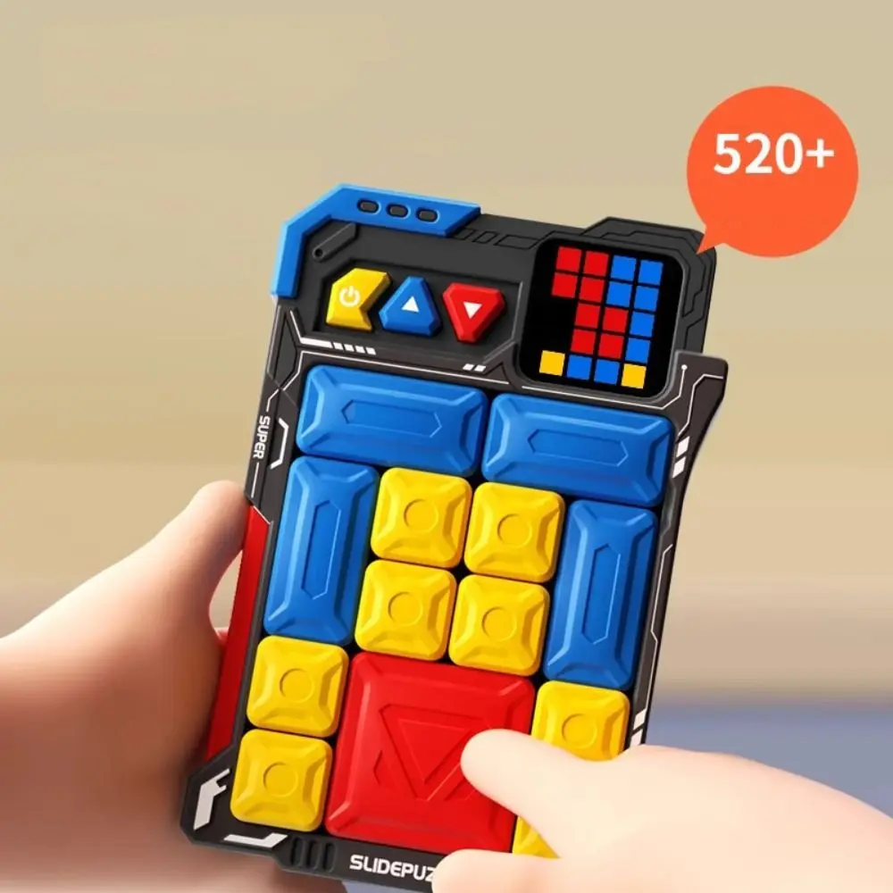 

Plastic Smart Super Slide Puzzle Games Interactive 520 Level Problems Intellectual Clearance Toys Handheld Games Challenges