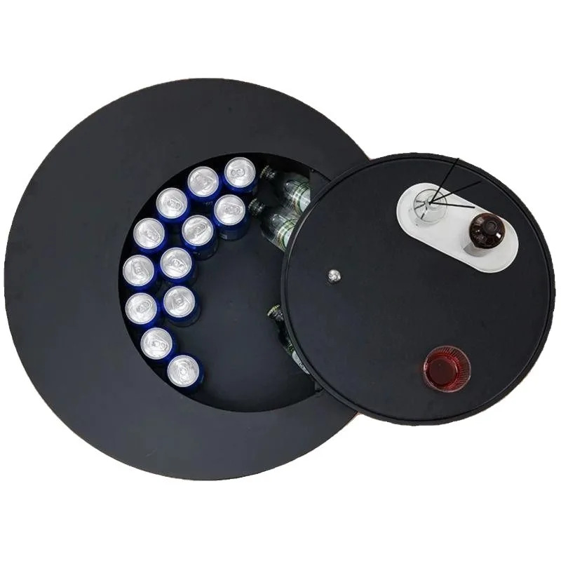 Coffee table living room creative round mobile small tea table light luxury high-end small coffee table