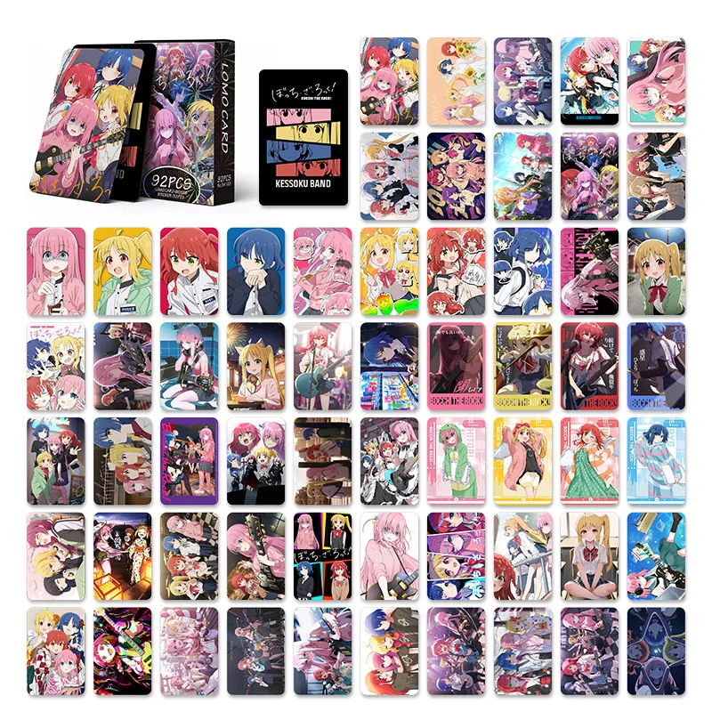 92 Sheets HD Print Cartoon Character Double Sided Lomo Cards Small Picture Cards Stickers Set For Collection view 2