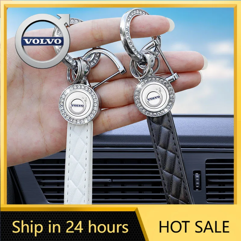 

Чехлы на руль, автомобильный брелок, хрустальный декоративный кулон, автомобильный брелок для ключей для Volvo Xc60 Xc90 V40 V60 S60 V50 V90 S80 C40 XC40 V70 X