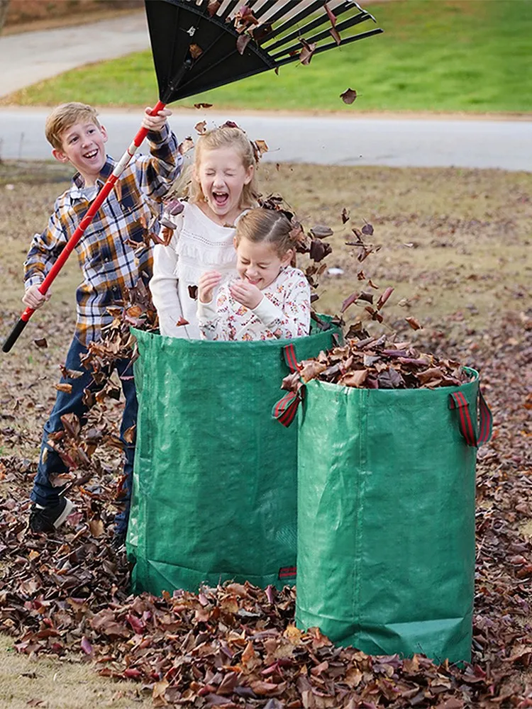 270L/Garden Leaf Bag Fallen Leaves Bag Fat Bag Composting Bags Fermented Organic Fertilizer Collect Manure Barrel Fat Bucket Bag