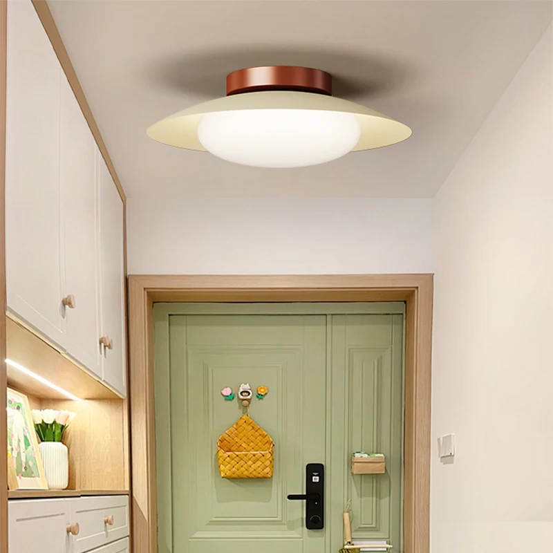 الطيف الكامل حماية العين شرفة أضواء السقف الوسابي الرياح نمط الممر مرحاض ضوء كريمي ضوء غرفة نوم رئيسية