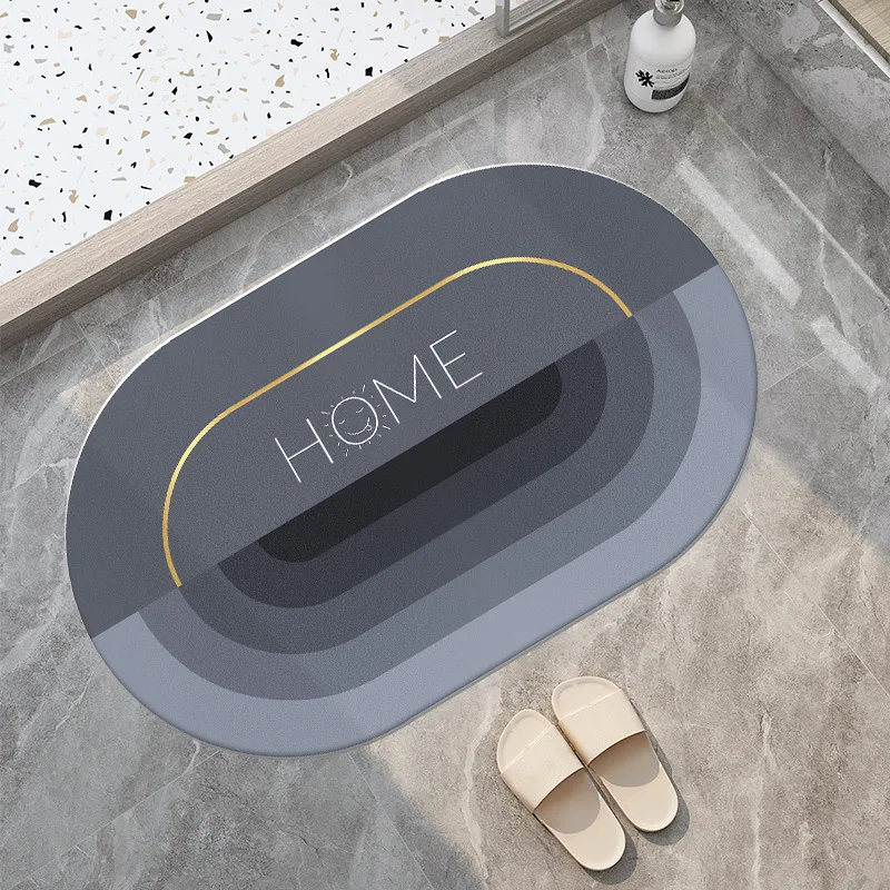 

Nordic Bathroom Toilet Door Absorbent Carpet Toilet Door Mat Into The Door Home Bedroom Non-slip Foot Mat Dropshipping