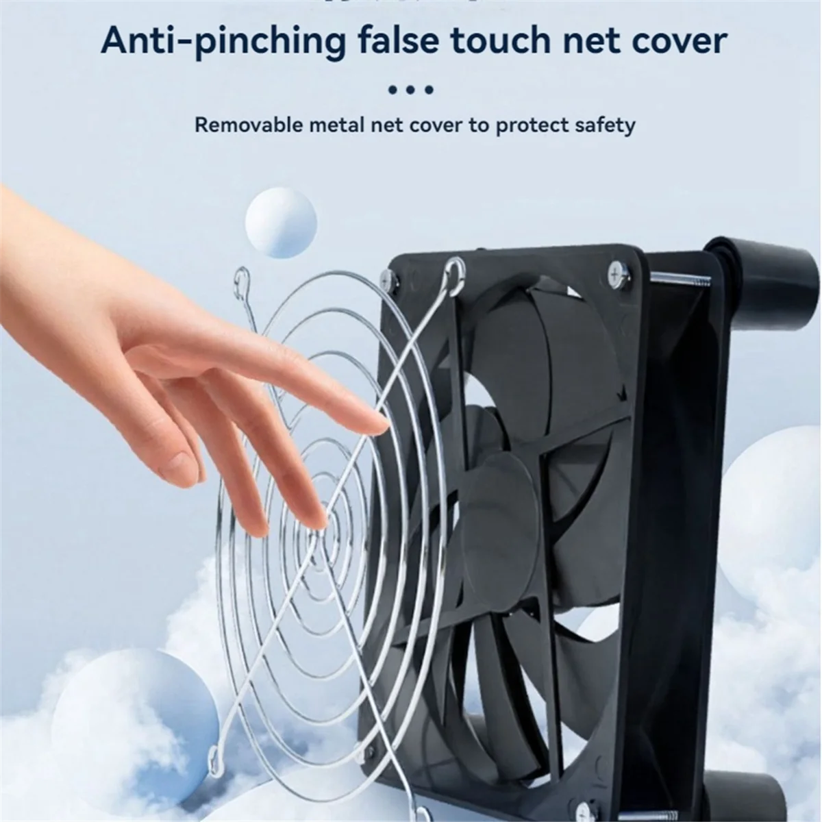 RISEN-ventilador de refrigeración USB de 5V, fuerte energía eólica, refrigeración rápida, ventilador de refrigeración de 120mm para enrutador, PC, caja de TV con cubierta de malla, 1 ventilador