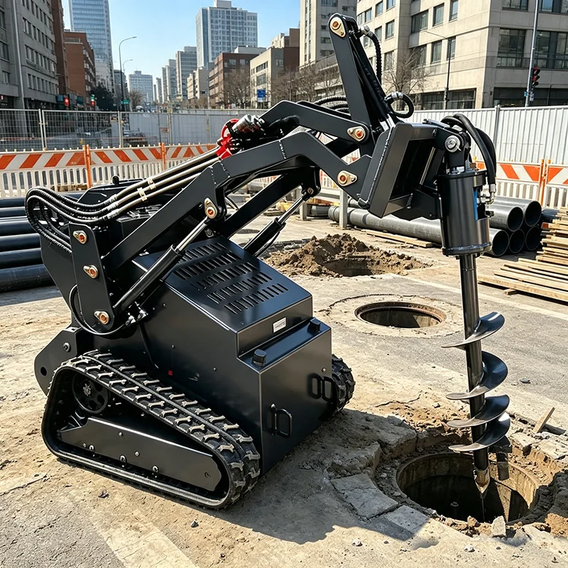 Heavy‑Duty Compact Track Loader Diesel Skid Steer Loader for Demolition Construction Site Work