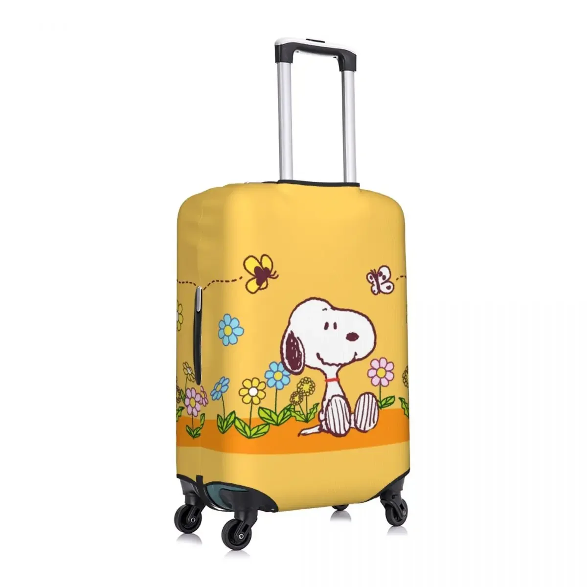 Custom Cute Cartoon Snoopy Luggage Cover Protector Funny Travel Suitcase Covers for 18-32 Inch