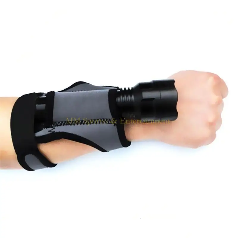 31BEBE DIVIVE FLARDING GLOVE حامل قابلة للتعديل تحت الماء الغطس LED Torch Torch Hand Strap Strap Diving Flashlipr