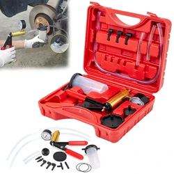 Vacuum Pump Car PressureTester Kit Manual Brake Bleeder Pistol Pump Car Brake Bleeding Pumping Vacuum Pressure Gauge