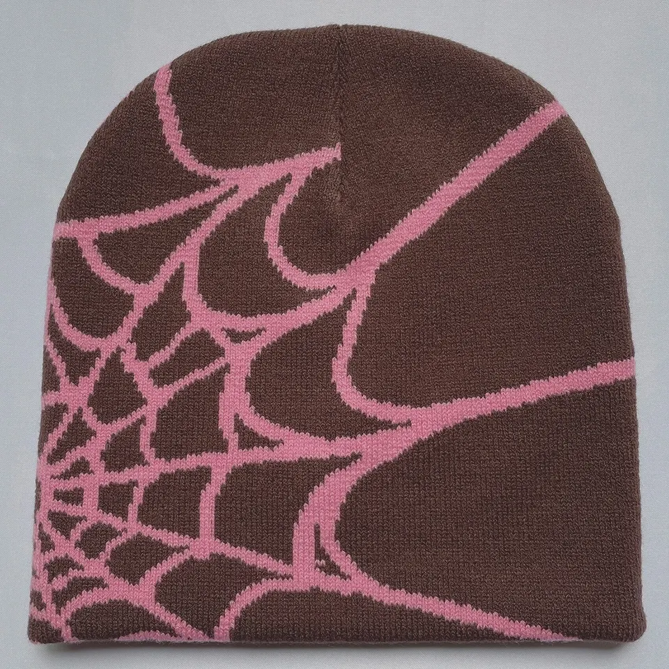 Four Seasons Men's and Women's Universal Y2K Knit Hat Spider Web Riding Outdoor Sports Fashion Hat, image 12