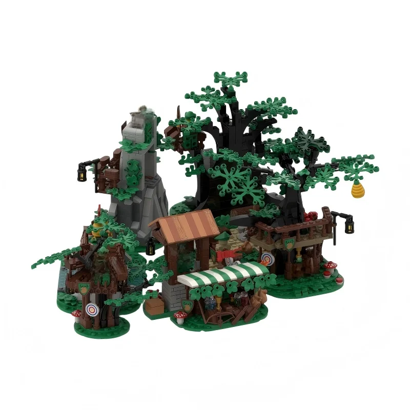 

Конструктор Forest Hideout MOC: Модель лесного укрытия для сборки, набор для взрослых коллекционеров