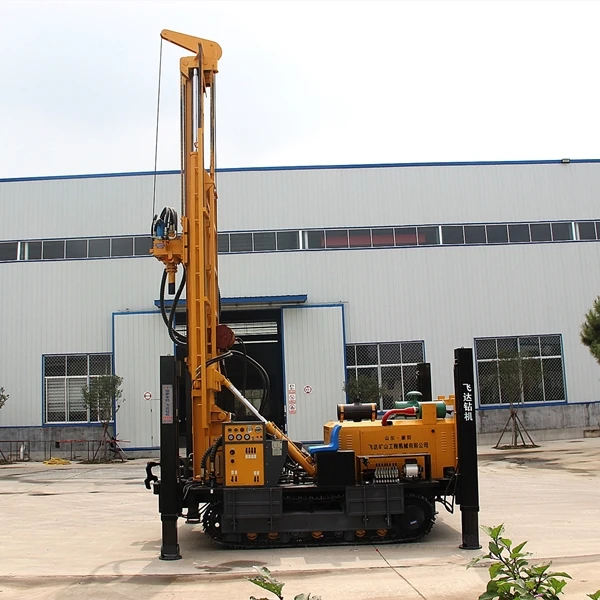 Water Air Drill Rig 200m 300m 400m 500m 600m Combination Drilling Machine Crawler Mounted Diesel Engine
