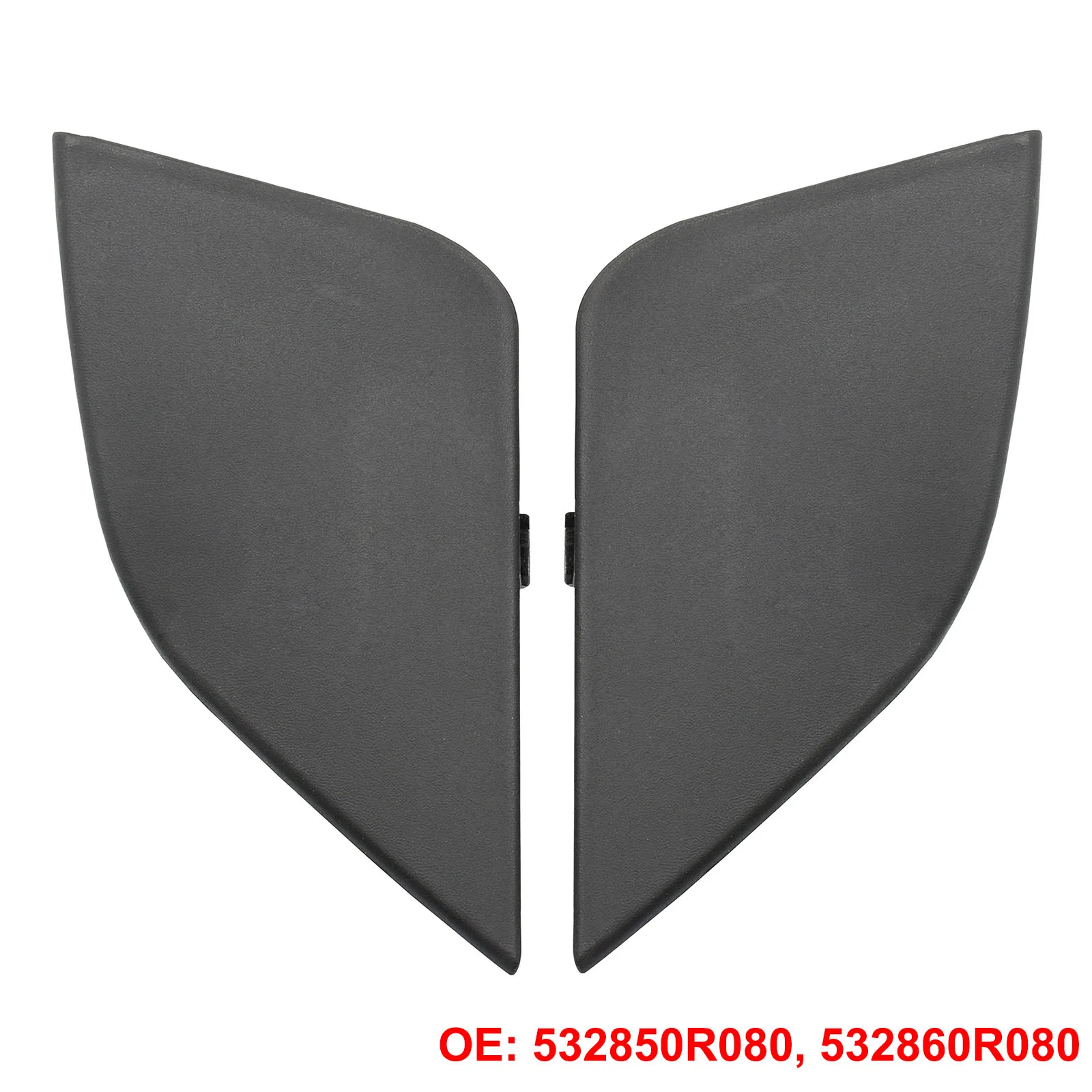 Pair Car Tow Eye Hook Cover Towing Front Bumper Cap For Toyota RAV4 2016-2018 Right Left 532850R080 Lids Auto Parts Accessories