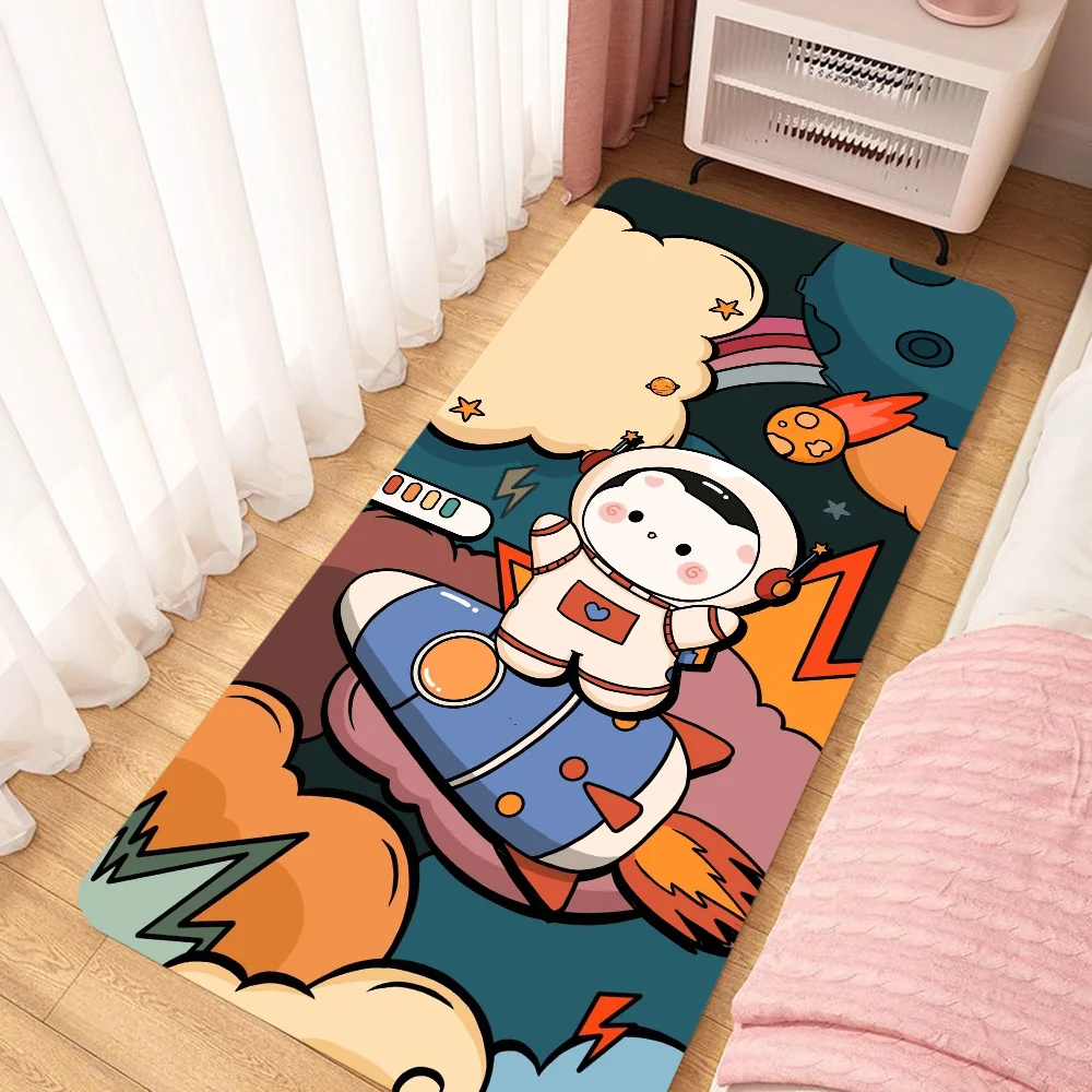 

Kawaii Astronaut Mat Entrance Door Carpet for Kitchen Decoration Home Accsessories Bathroom Rug Room Decorating Items Bath Mats