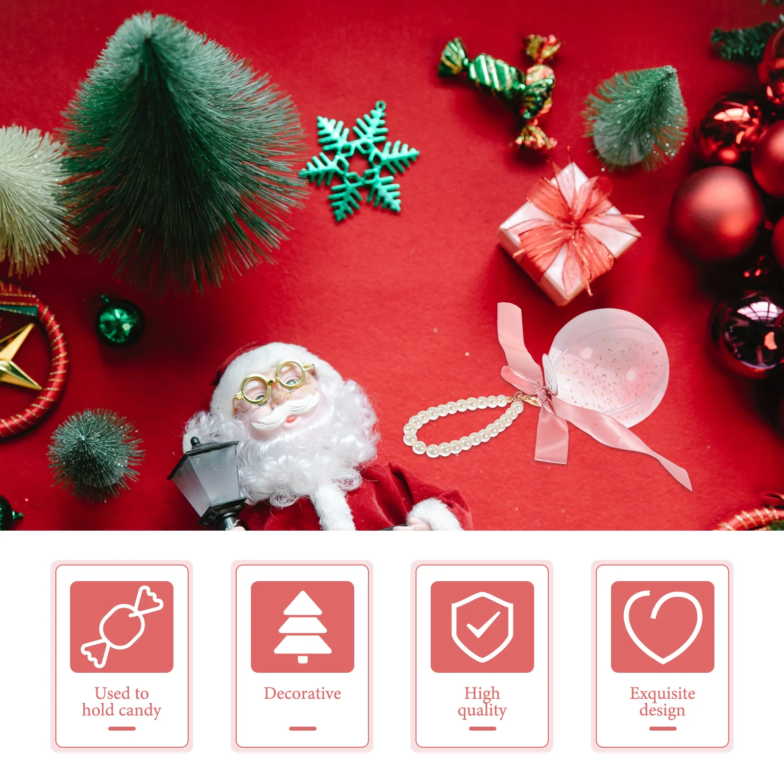 

6Pcs Transparent Round Shape Candy Box Creative Portable Gift Packaging Box for Party Use Weddings Birthday Gift Favors Holidays