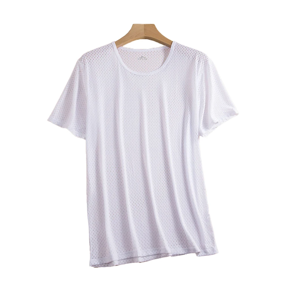 Comfortable Bodybuilding Short Sleeve Top Muscle T-shirt Crew Neck T-shirt 2XL 3XL Bodybuilding Fitness Top Regular Length