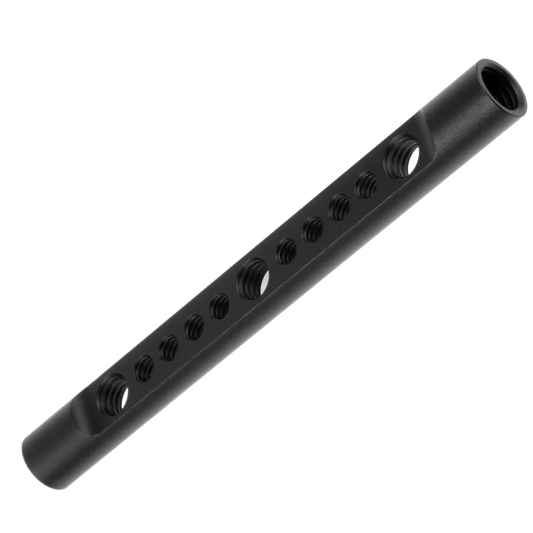 DSLR-Kamera Rig 15 mm Käsestangenhalterung 1/4 Zoll 3/8 Zoll Schraubenlöcher Schulterstangen System Schienenlicht Mikrofonhalter Magic Arm Ständerhalterung – Detail 3