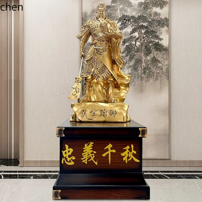Lucky Landing Guan Gong Ornament Buddha Statue Home Furnishing Offering Company Opening Hotel Lobby Decoration