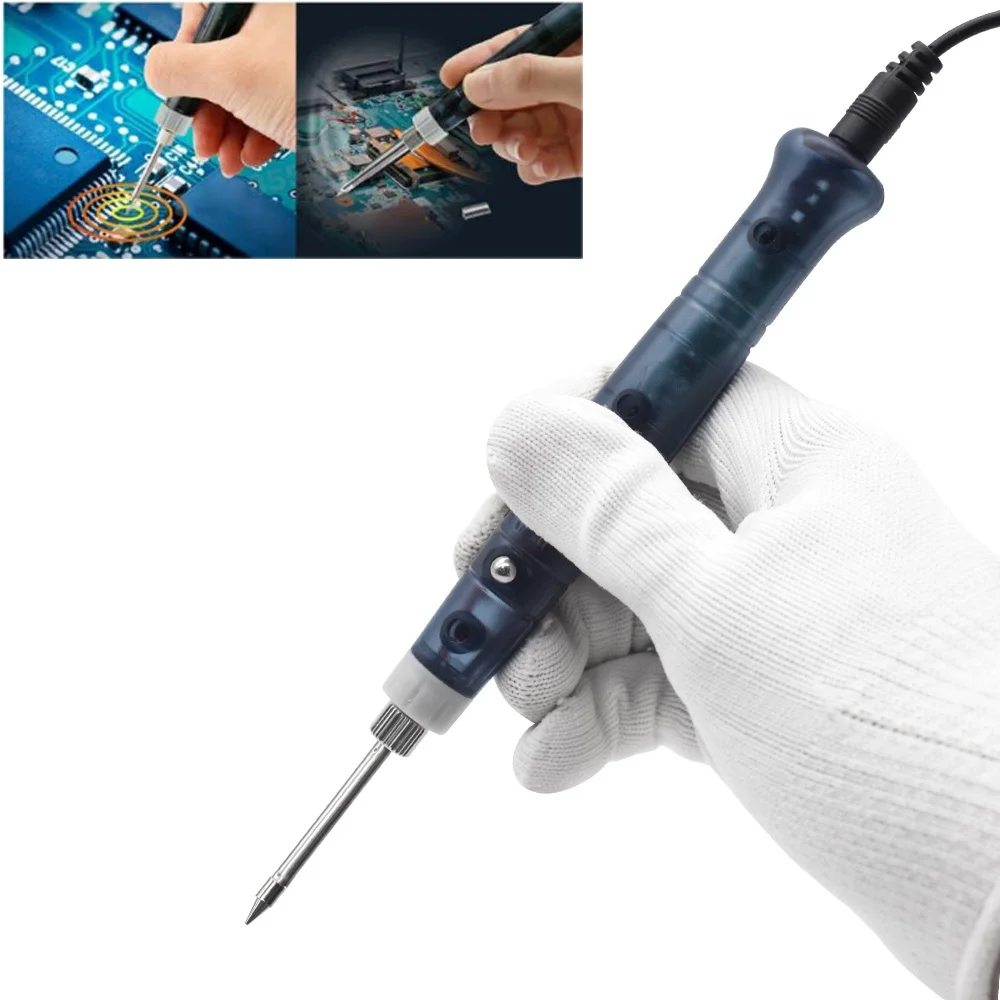 Portable USB Soldering Iron Electric Heating Tools Rework with Indicator Light Handle Welding Gun BGA Electronics Repair Tool