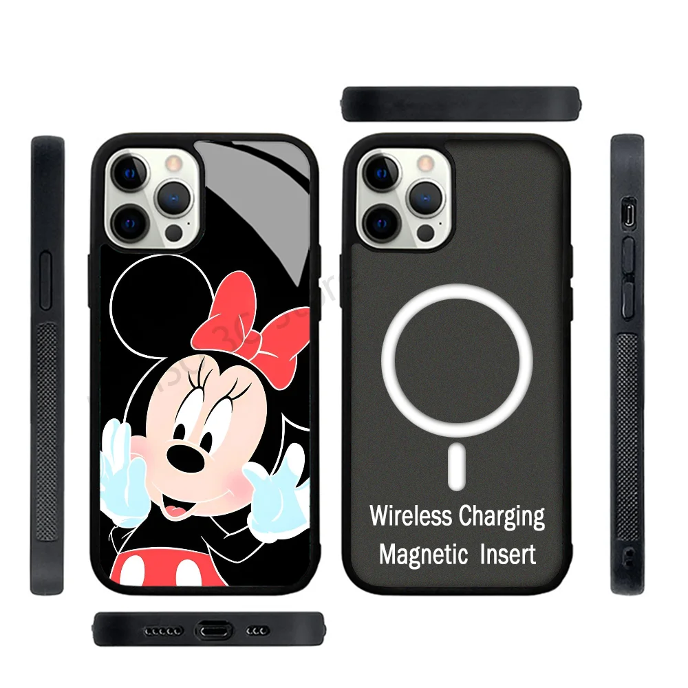 M-Mickey M-Minnie Mouse Phone Case Mobile Phone Cases For IPhone 15 14 13 Pro Max 11 12 Mini Alex Mirror TPU Shell