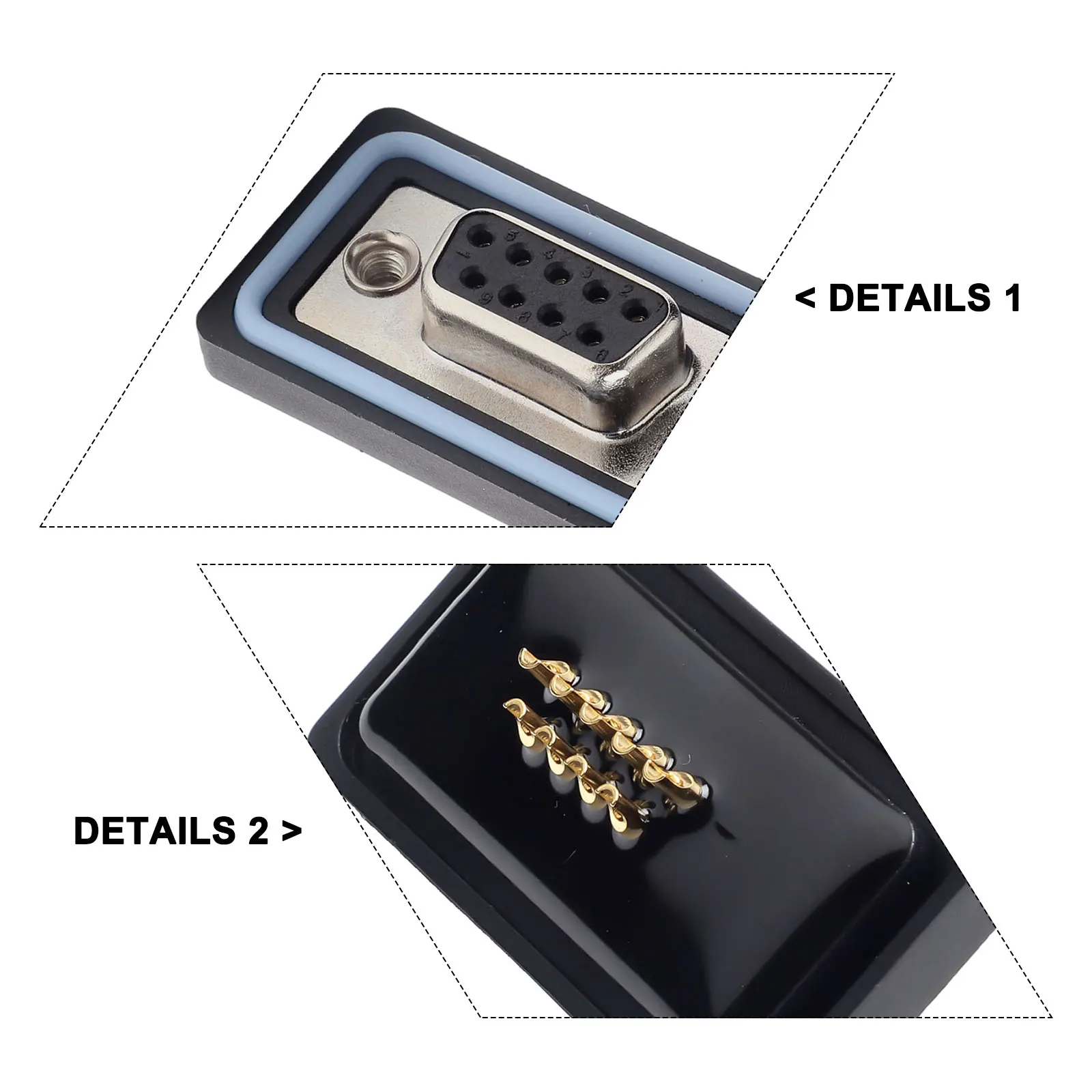 

EDB1 Female Socket Solder Wire Straight Pin Socket, Waterproof IP67 RS232 Female Wireless Network Communication, Agriculture