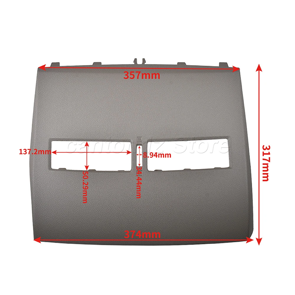 Car Panel Cover Vents Conditioner Middle Cover Outlet Dashboard Cover Front Shell for Nissan Tiida 2005-2011