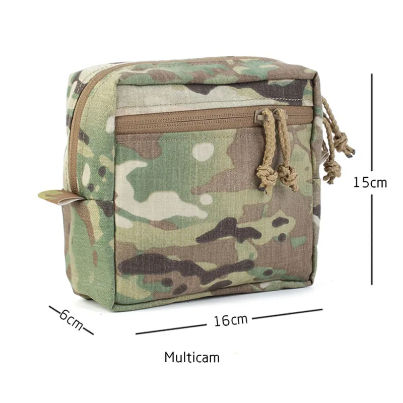 Outdoor Tactical SS GP Square Sundry Bag Vest MOLLE Zipper Practical Bag Waist Seal Accessory Bag