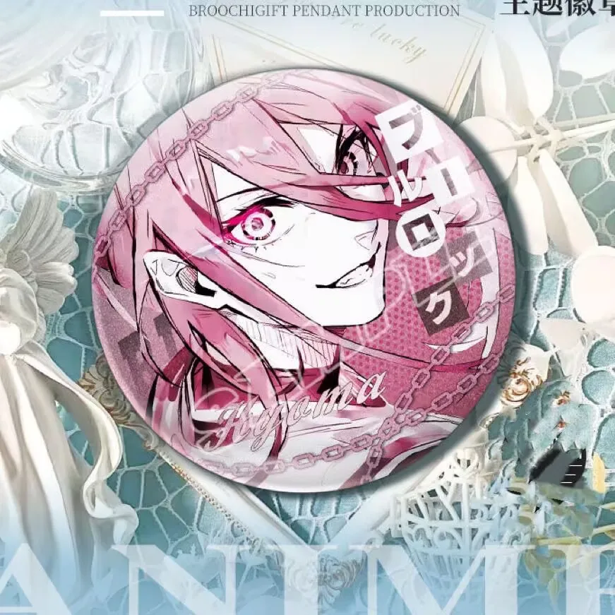 The "Blue Prison" peripheral badge and the "Bee Joy Return, Imperial Shadow, Thousand Pieces" doujin peripheral tinplate badge