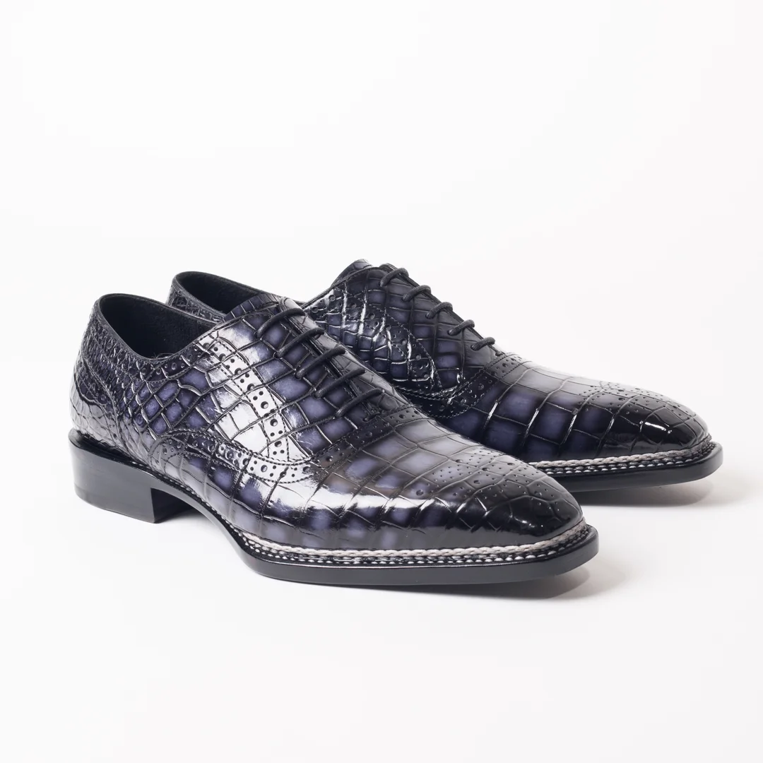 sanyeshechiping men formal shoes male dress shoes male crocodile shoes