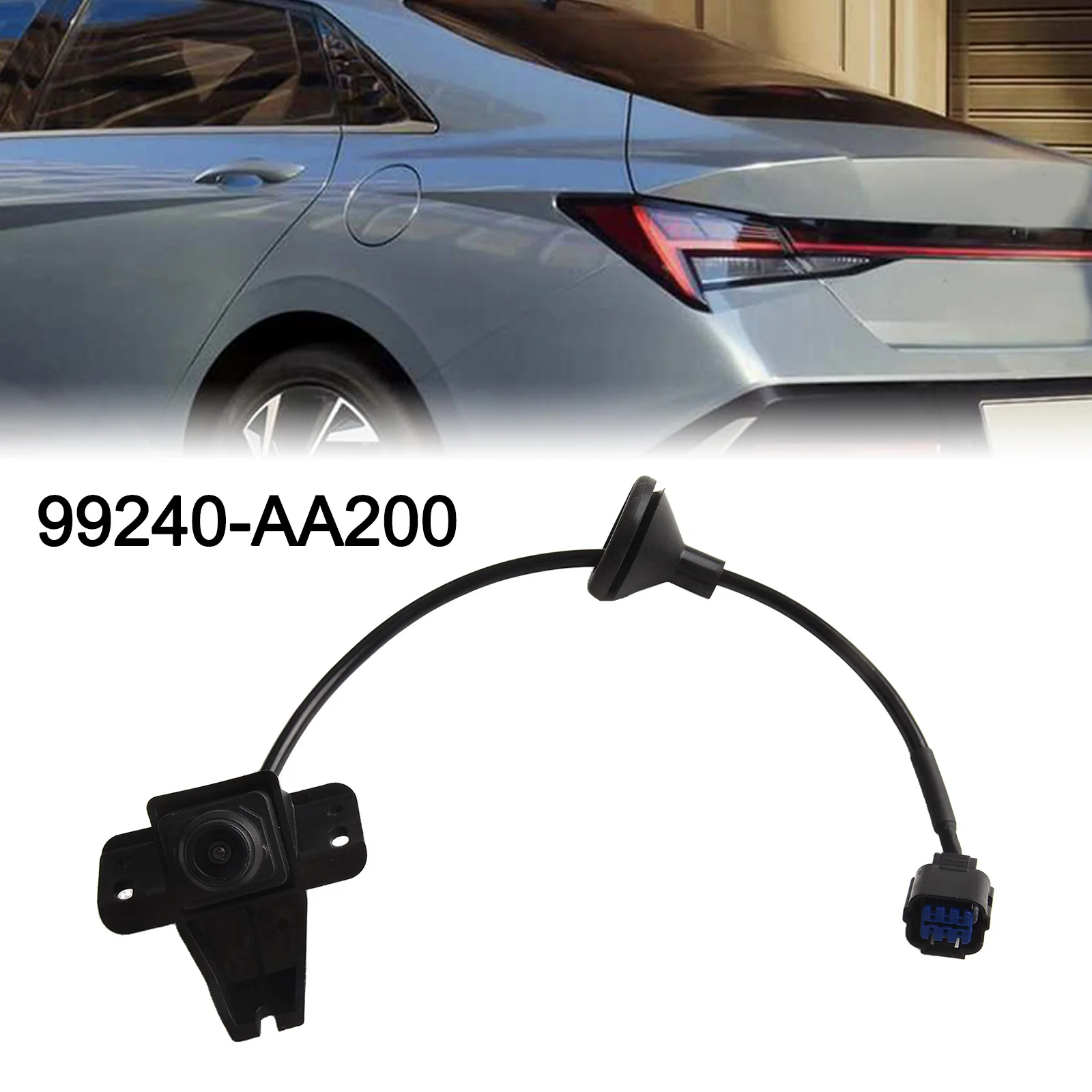 ABSMaterial Rear View Back View Camera 2022-2023 Anti-corrosion Non-deformed Quick Installation Black For Hyundai Elantra N 2023