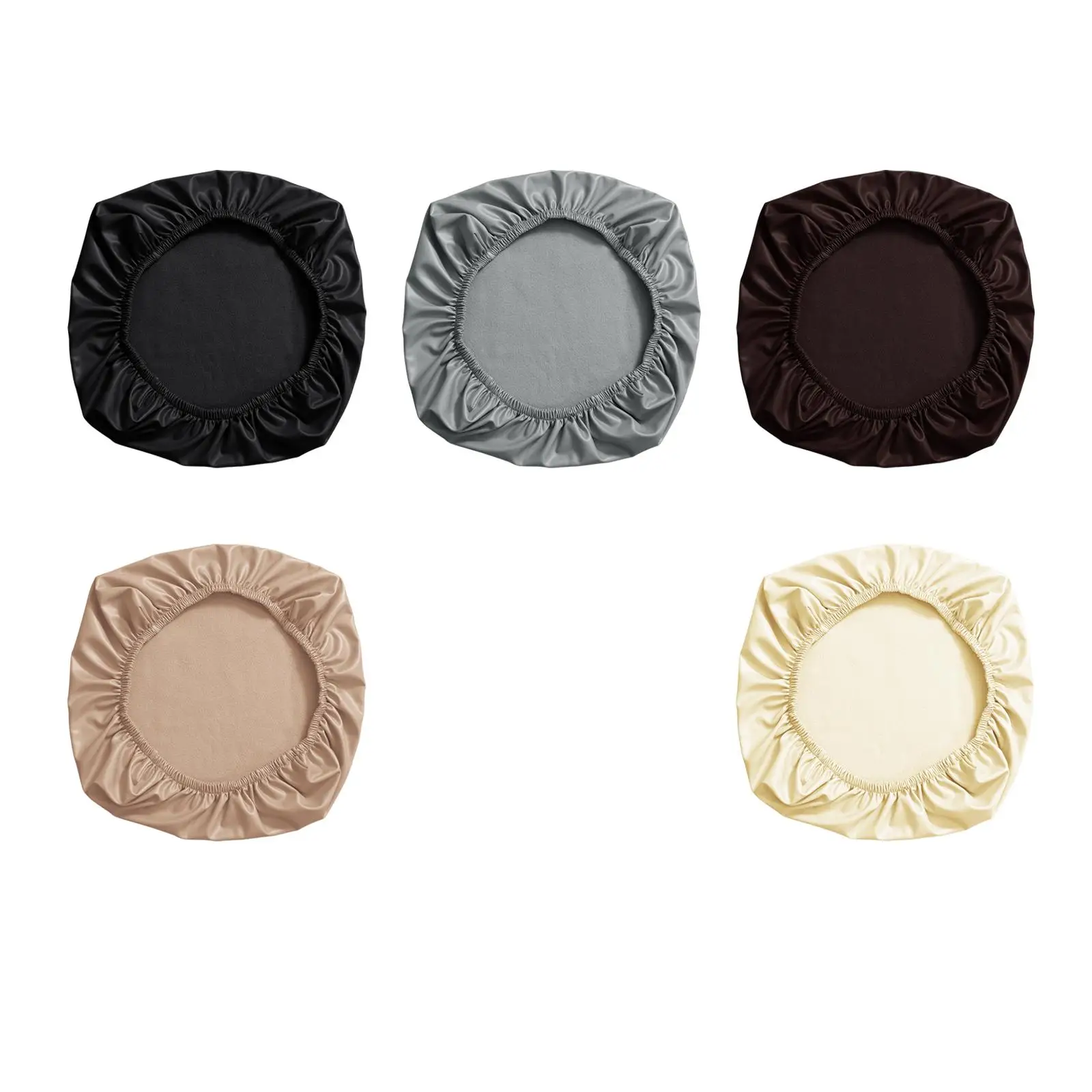 غطاء مقعد كرسي مكتب مكتب مقاوم للماء، أغطية كراسي من جلد البولي يوريثان، واقي أغطية كراسي الكمبيوتر الدوارة القابلة للتمدد