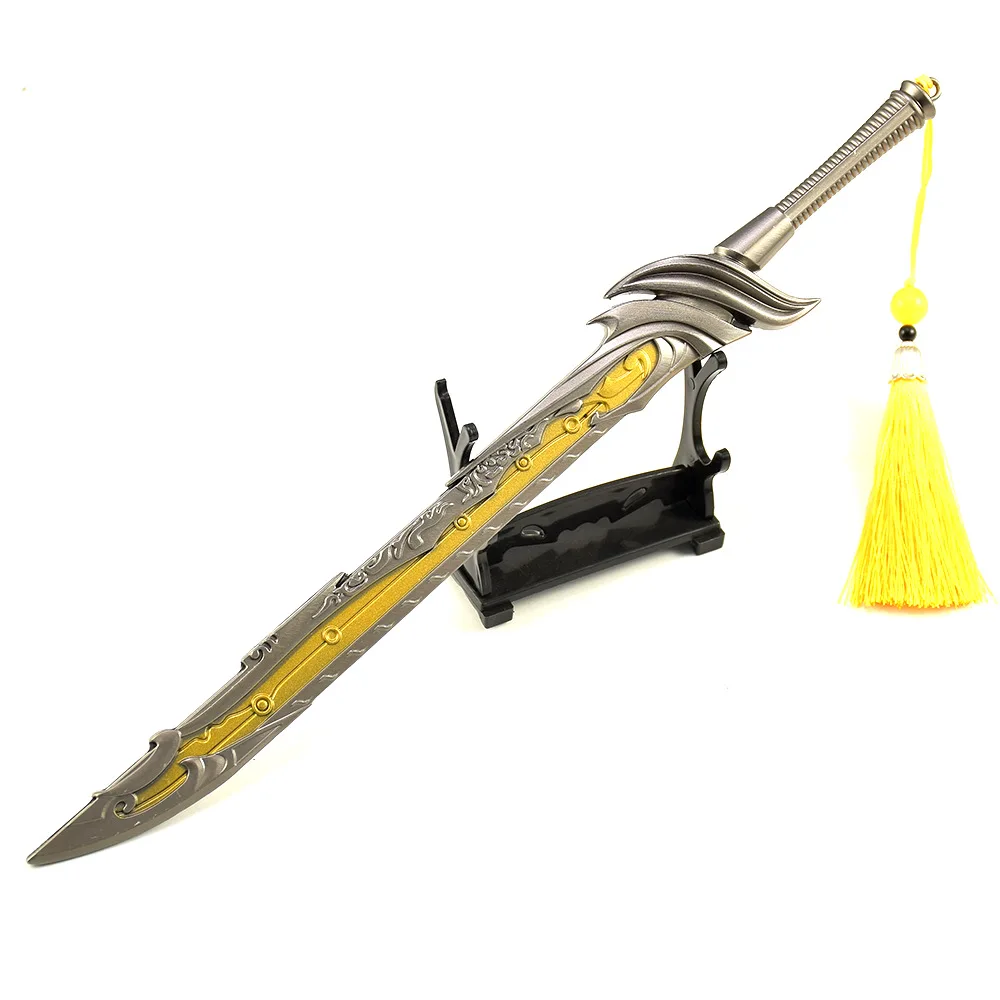 Naraka:Bladepoint 30cm Xuanwen Jinghong Blade Game Peripheral All Metal Samurai Katana Sword Model Collection Craft Toys Gifts