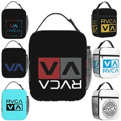 Classic Rvca Clothes Insulated Lunch Bags Resuable Picnic Bags Thermal Cooler Lunch Box Lunch Tote for Woman Work Kids School