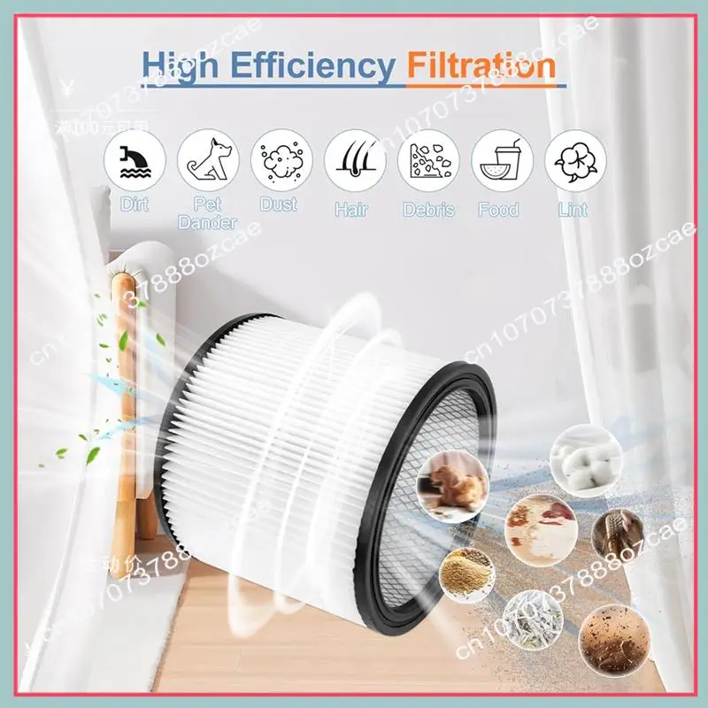 مرشحات بديلة A26P 90304، 90585 غلاف إسفنجي لـ Shopvac 90304، 90350، 90333 5 جالون حتى أجزاء المكنسة الكهربائية الرطبة والجافة