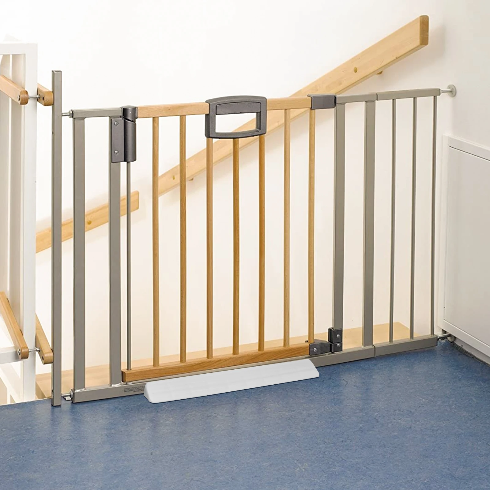 

Door Rail Accessories for Babies Kids Plastic Gate Fence with Non Slip Marks Stairs Guardrail Fitting Long Lasting High Quality